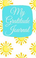 My Gratitude Journal: Monochrome Leaf Yellow Ribbon Count your blessings gratitude practice journal notebook