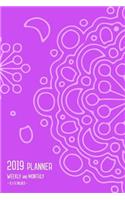 Planner 2019 Weekly and Monthly 6x9