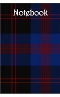 Notebook: Tartan, Blue - Bespoke, Personalised Books. Contact Us If You Would Like Your Own Image, Name or Other Text on a Book.