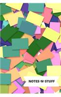 Notes N Stuff: Colorful and Creative 6 X 9 Blank Lined Writing Notebook (Compositions Book), 110 Pages
