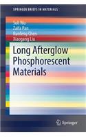 Long Afterglow Phosphorescent Materials