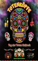 Totenköpfe - Tag der Toten Malbuch - Erstaunliche Mandala- und Blumenmuster für Jugendliche und Erwachsene