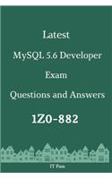 Latest MySQL 5.6 Developer Exam 1Z0-882 Questions and Answers