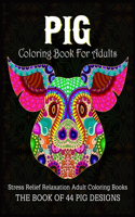 Pig Coloring Book For Adults