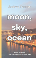 moon, sky, ocean