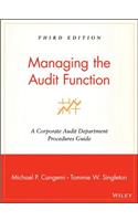 Managing the Audit Function