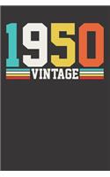 VINTAGE 1950 Notebook Journal