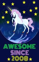 Awesome Since 2008: Magical Unicorn Notebook and Vintage Retro Happy Birthday Journal for Kids Girls and Boys