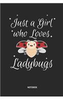 Just a Girl Who Loves Ladybugs - Notebook