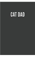 Cat Dad: Blank Lined Journal