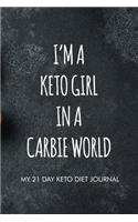 I'm a keto girl in a carbie world my 21 day keto diet journal