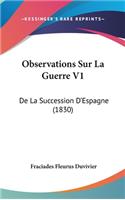 Observations Sur La Guerre V1