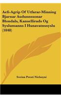 Aefi-Agrip Of Utfarar-Minning Bjarnar Audunnssonar Blondals, Kansellirads Og Syslumanns I Hunavatnssyslu (1848): (Hebrew)