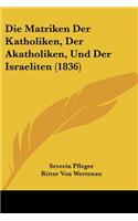 Matriken Der Katholiken, Der Akatholiken, Und Der Israeliten (1836)