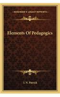 Elements Of Pedagogics