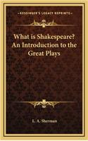 What Is Shakespeare? an Introduction to the Great Plays