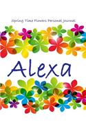 Spring Time Flowers Personal Journal - Alexa