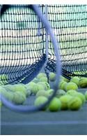 Tennis Practice Racquet and Balls Sports and Recreation Journal: 150 Page Lined Notebook/Diary