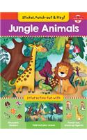 Jungle Animals: Interactive Fun with Fold-Out Play Scene, Reusable Stickers, and Punch-Out, Stand-Up Figures!