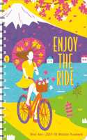 Enjoy the Ride Bike Art 2017-18 On-the-Go Weekly Planner
