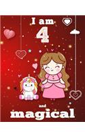 unicorn journal i am 4 and magical