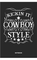 Notebook: Dotted Lined Line Dance Boots Cowboy Themed Notebook (6x9 inches) ideal as a riverdance or square dance Journal. Perfect as a Line Dancing Book for 