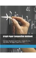 Graph Paper Composition Notebook: Grid Paper Notebook, Quad Ruled, 4 Square Per Inch, 100 Sheets, 200 pages (Large, 8.5 x 11)