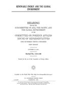 Renewable energy and the global environment