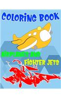 Coloring Book Airplanes And Fighter Jets