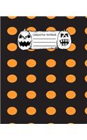 Abstract Halloween Pattern Volume 5 Wide Ruled Journal: 110 Blank Lined Wide Ruled (7.5 x 9.25) Pages to Jot Down Your Thoughts