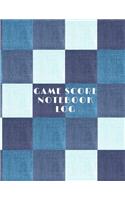 Game Score Notebook Log: Track your game scores when playing with other players - 10 players names per page and area for lined Notes - 100 pages 8.5x11 inches