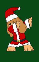 Dabbing Charles Spaniel Dog Santa