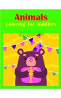 Animals Coloring for Toddlers: Christmas Coloring Pages for Boys, Girls, Toddlers Fun Early Learning(7 Nature Kids)
