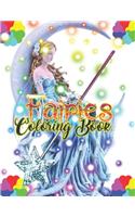 Fairies Coloring Book: Basic Coloring Books-Standard White Paper-Best for Colored Pencils, Crayons and Fine Tip MarkersNew and Improved!! Thank you for your feedback!!