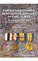 For Distinguished & Meritorious Services in Time of War