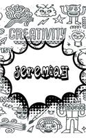 Jeremiah: Personalized Doodle Journal, Notebook Diary Features 120 Pages of Lined Paper Featuring 120 Pages 6x9
