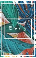 Emily's Notebook: Personalized Writing Journal With Name