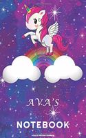 Ava's Unicorn Rainbow Notebook