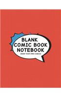 Blank Comic Book Notebook