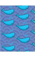 cute whale sketchbook