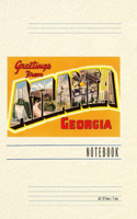 Vintage Lined Notebook Greetings from Atlanta