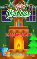 Merry Christmas Color By Number Coloring Book For Adults