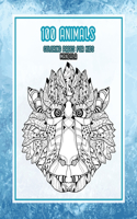 Mandala Coloring pages for Kids - 100 Animals