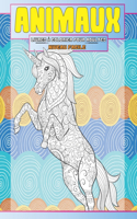 Livres à colorier pour adultes - Niveau facile - Animaux