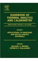 Handbook of Thermal Analysis and Calorimetry