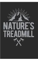 Nature's Treadmill: Trail Hiking Journal Notebook