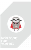 Notebook for vampires