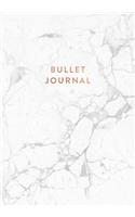 Bullet Journal: Elegant White Marble - Dot Grid Bullet Journal Notebook, Gift for Women and Teen Girls (7 x 10 - 120 pages)