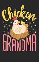 Chicken Grandma: Chicken Notebook, Blank Paperback Book for Writing Notes, 150 Pages, College Ruled