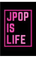 Jpop Blank Lined Notebook - Journal J-pop Is Life Book